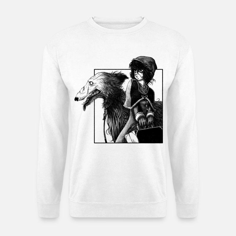 Chaperon noir - Sweat-shirt Unisexe - blanc