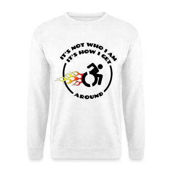 Rollstuhl ist nicht das, was ich bin * - Unisex Pullover - Weiß - Vorne