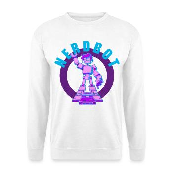 NERDY forever - Nerdbot - Sweat-shirt Unisexe - blanc - Devant