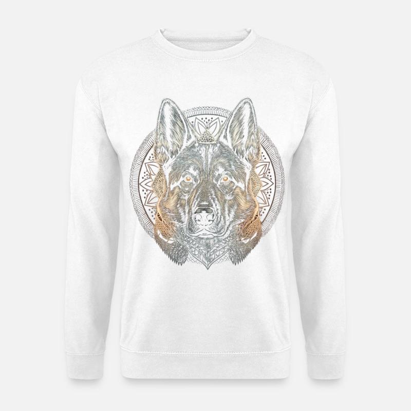 German Shepherd Graphic Design - Unisex Sweatshirt - white