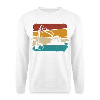 Excavator - Unisex Sweatshirt - white - Front