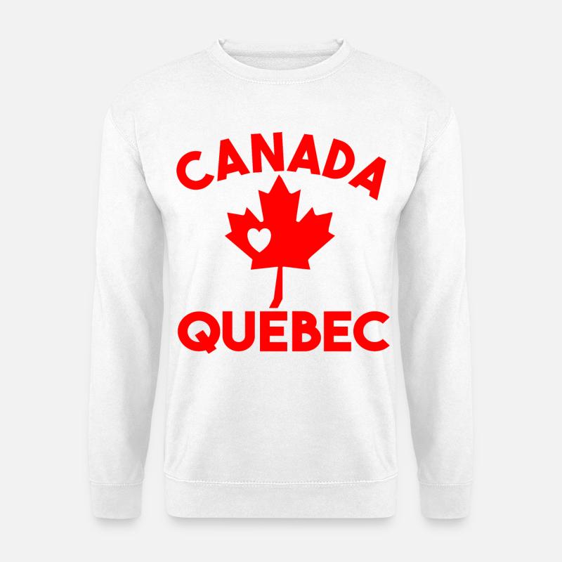 Kanada Québec - Unisex Pullover - Weiß
