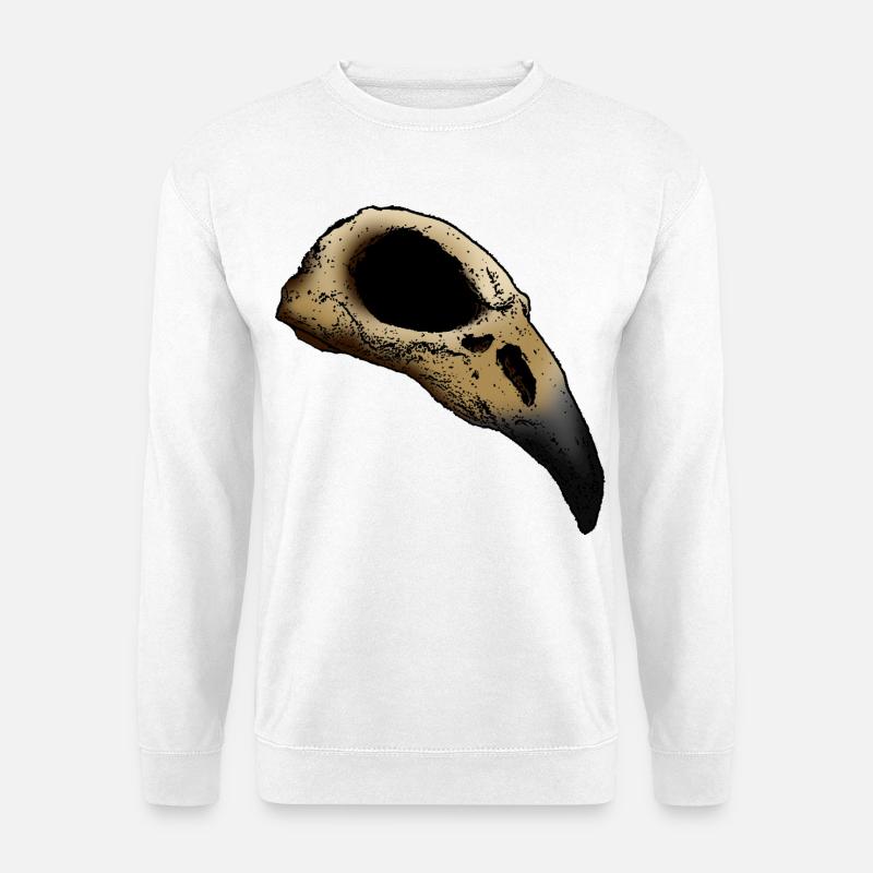 Rabenschädel Side - Unisex Pullover - Weiß