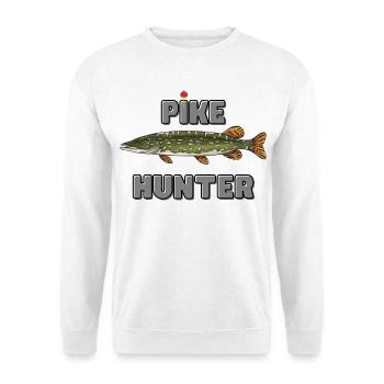 Pike Hunter – Predator-Angelhemd - Unisex Pullover - Weiß - Vorne