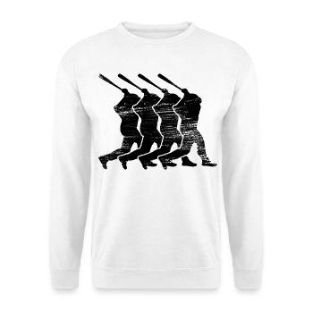 Baseballschläger - Unisex Pullover - Weiß - Vorne
