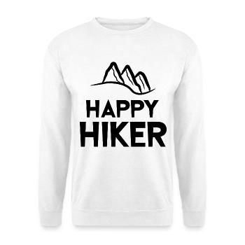 Wandern Wanderung Naturerlebnis Wanderer Statement - Unisex Pullover - Weiß - Vorne