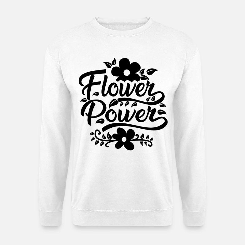 Flower Power - Unisex Pullover - Weiß