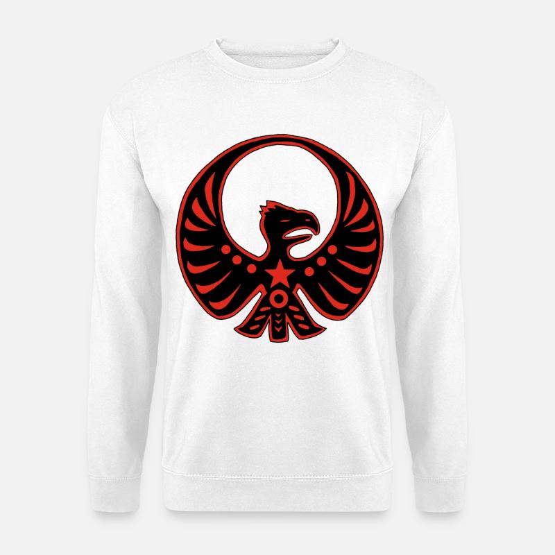 Schützender Totemadler - Unisex Pullover - Weiß