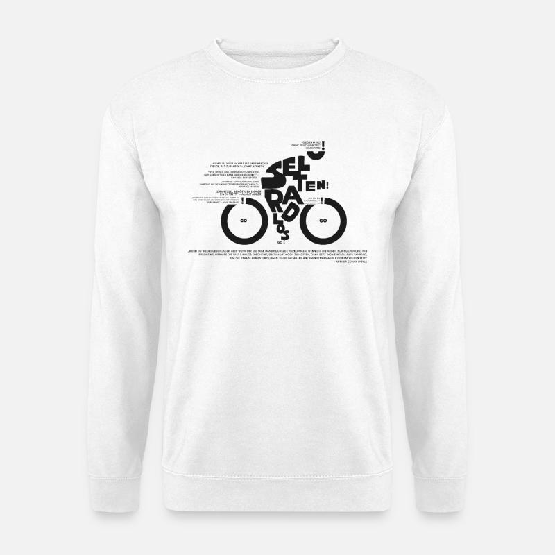 Fahrrad Sprüche, Zitate, Radfahrer, Sprüche - Unisex Pullover - Weiß