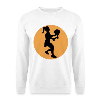 Schläger Bälle Trainer Padel Spieler Training - Unisex Pullover - Weiß - Vorne