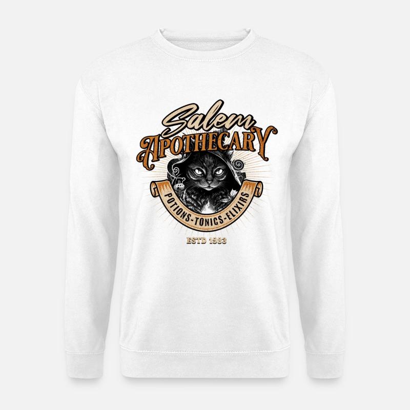 Zauberkatze Salem Apotheker - Unisex Pullover - Weiß