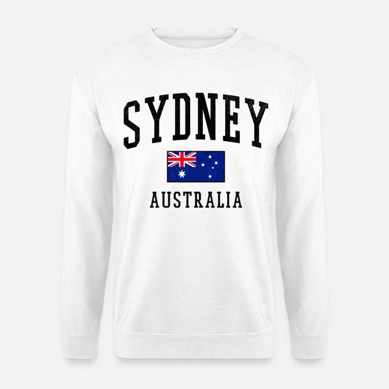 Sydney Australia Flag Cities Design - Unisex Sweatshirt - white