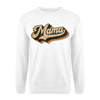 Mama Retro Love Muttertag - Unisex Pullover - Weiß - Vorne