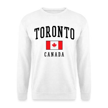Toronto Canada Flag Design Gift Idea - Unisex Sweatshirt - white - Front