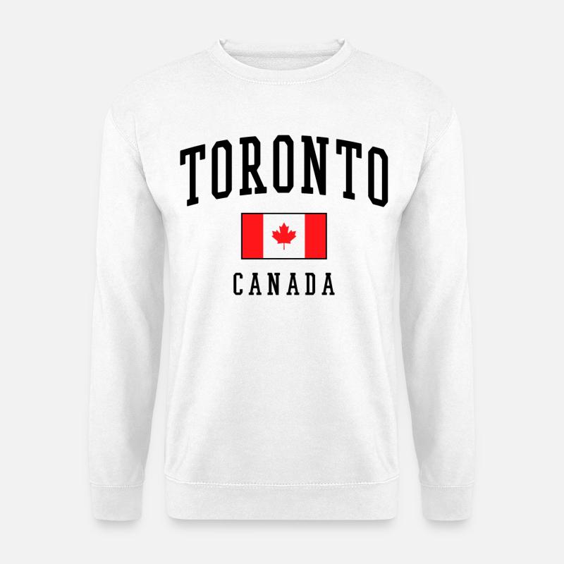 Gaveidé til Toronto Canada Flag Design - Unisex sweater - hvid