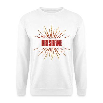 Brisbane Sunburst Logo - Unisex Pullover - Weiß - Vorne