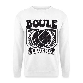 Joueur de pétanque Boule Boule pour Bouler Pétanque Boule - Sweat-shirt Unisexe - blanc - Devant