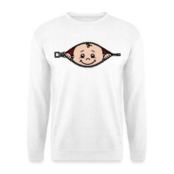 Baby Pregnancy Pregnant Baby bump mother - Unisex Sweatshirt - white - Front