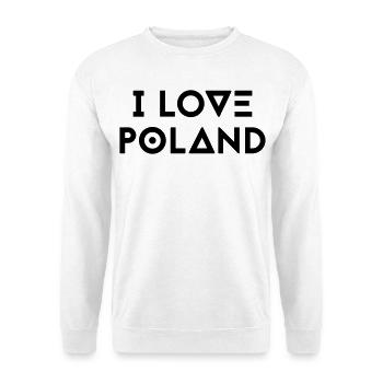 I LOVE POLAND - Unisex Sweatshirt - white - Front