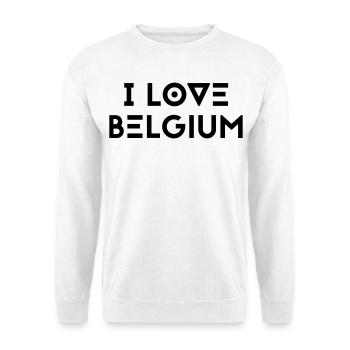 I LOVE BELGIUM - Unisex Sweatshirt - white - Front