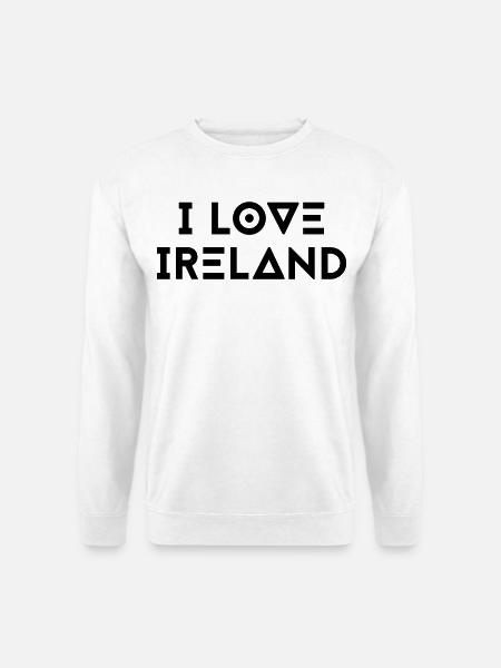 I LOVE IRELAND - Unisex Pullover - Weiß