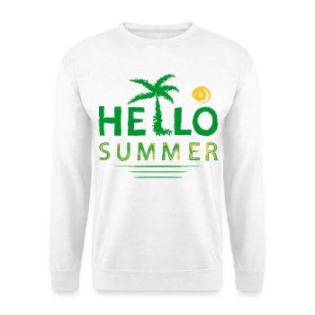 Bonjour été - Sweat-shirt Unisexe - blanc - Devant