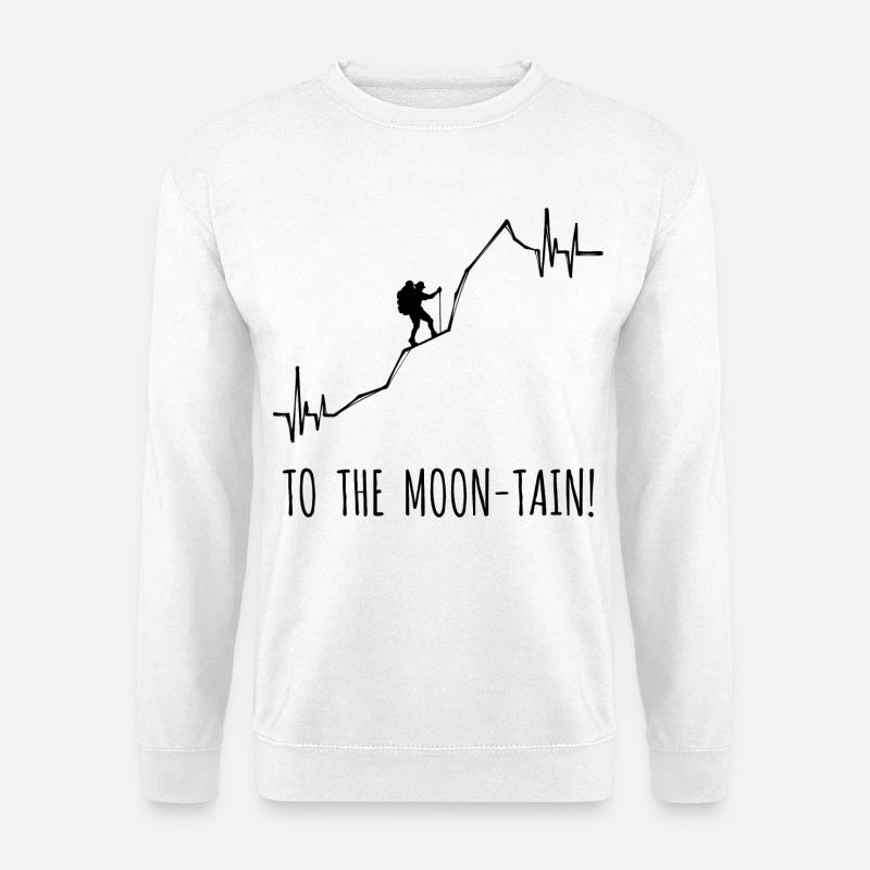 Hiking Mountaineering Statement Hiker Hike - Unisex Sweatshirt - white