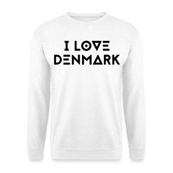 I LOVE DENMARK - Unisex Sweatshirt - white - Front