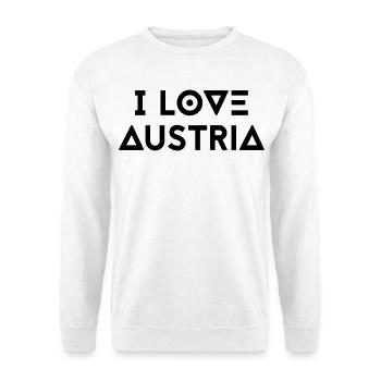 I LOVE AUSTRIA - Unisex Sweatshirt - white - Front