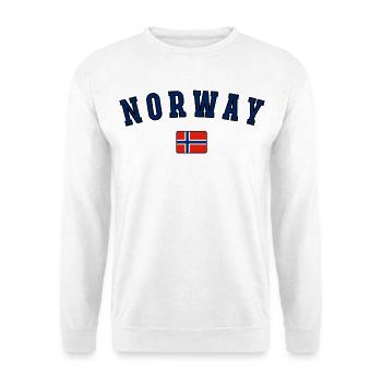 Norwegische Flagge, Norwegischer Stolz - Unisex Pullover - Weiß - Vorne