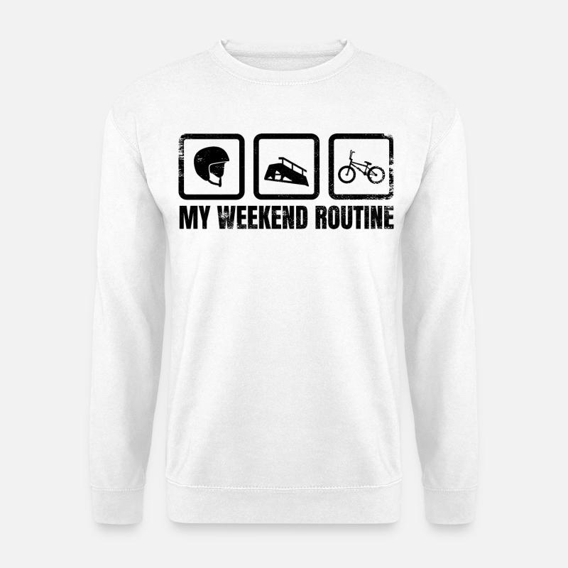 BMX Wochenende - Unisex Pullover - Weiß