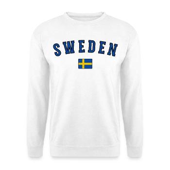 Drapeau de la Suède, fierté suédoise - Sweat-shirt Unisexe - blanc - Devant