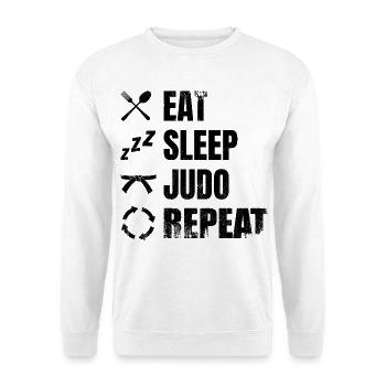 Eat Sleep Judo Repeat - Unisex Sweatshirt - white - Front