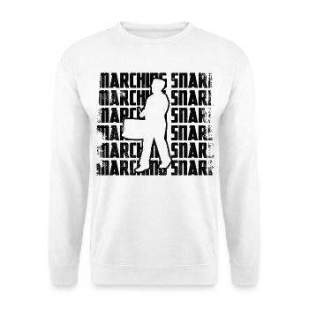 Marching drummers - Unisex Sweatshirt - white - Front