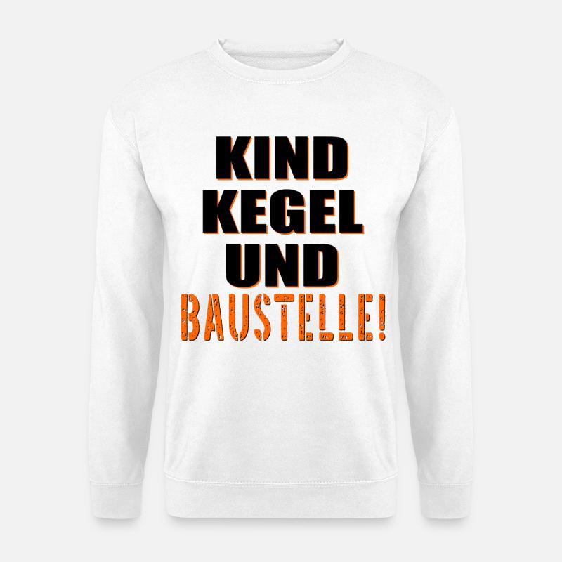 Baustelle Bauherr Kinder - Unisex Pullover - Weiß