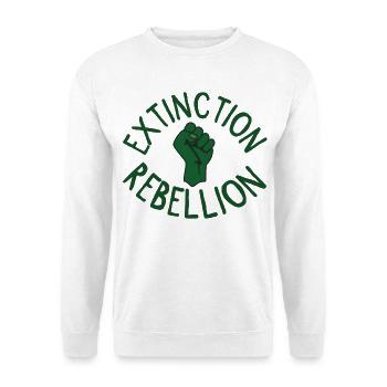 Extinction Rebellion Faust grün - Unisex Pullover - Weiß - Vorne