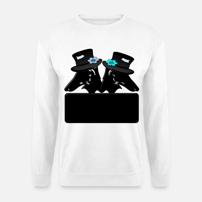 Bräutigam Hunde - Unisex Pullover - Weiß