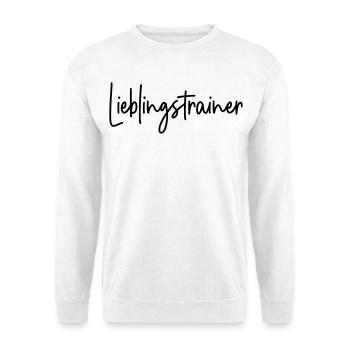 Lieblingstrainer Trainer - Unisex Pullover - Weiß - Vorne