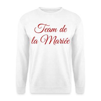 EVJF Team Future Mariée. Enterrement célibataire - Sweat-shirt Unisexe - blanc - Devant