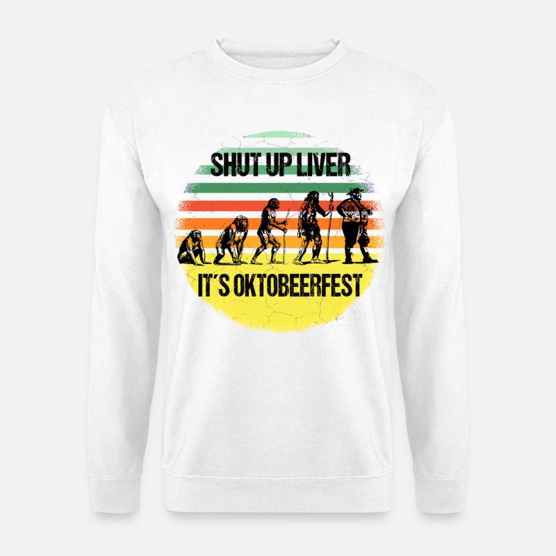 Octobeerfest Evolution – Shut Up Liver - Unisex Sweatshirt - white