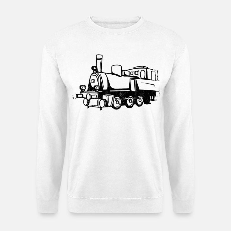 Zug Zeichnung - Unisex Pullover - Weiß