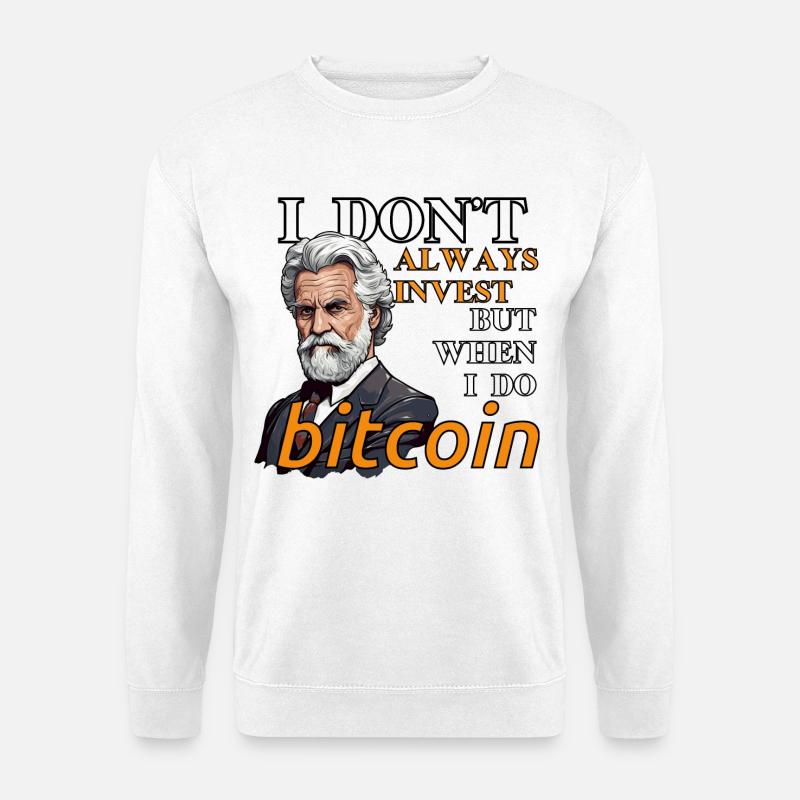 Bitcoin Graphic | Crypto Saying | Crypto Merch - Unisex Sweatshirt - white