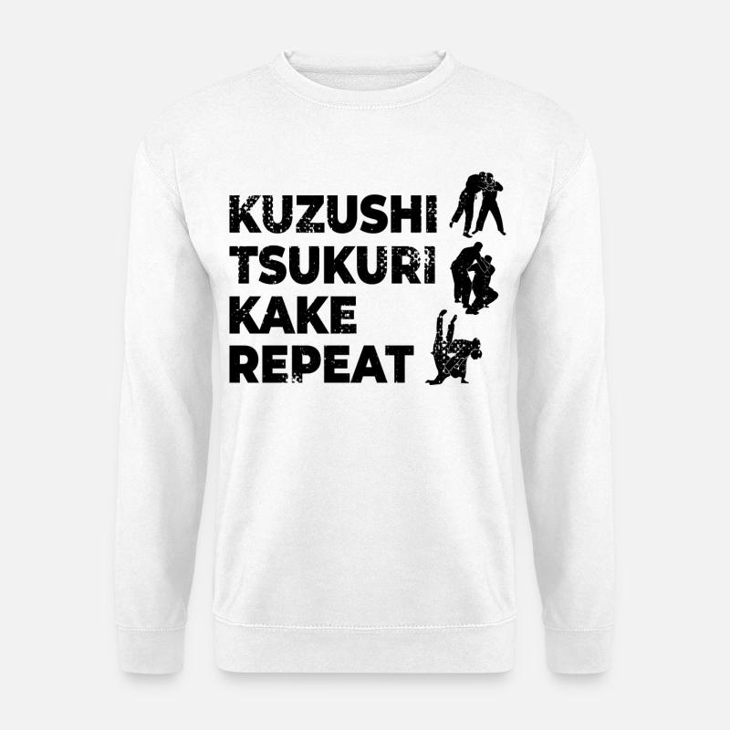 Judo Spruch - Unisex Pullover - Weiß