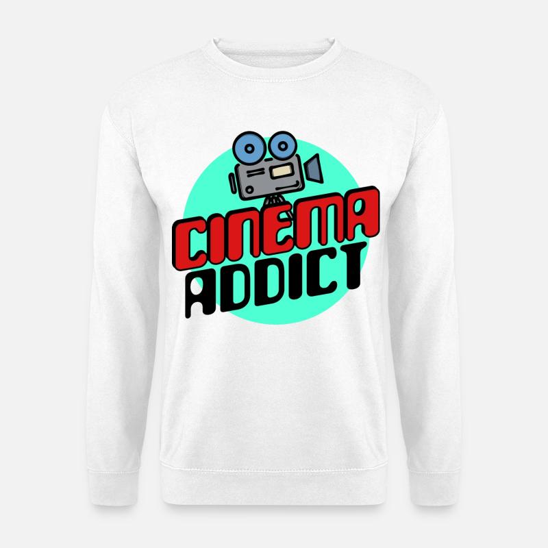 Kinoabend Movies Serien Statement Movie Night - Unisex Pullover - Weiß
