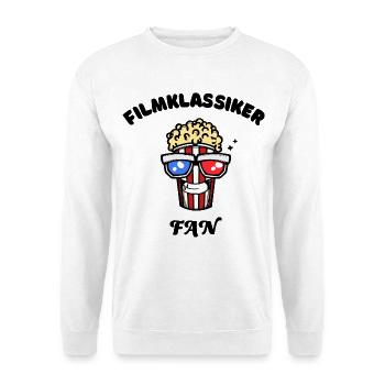 Popcorn Movies Statement Filme Filmabend Kino - Unisex Pullover - Weiß - Vorne