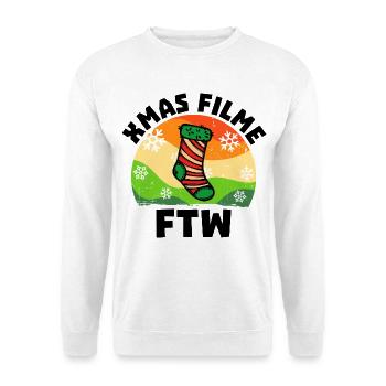 Kino Movies Filme Statement Film Schauen Cineast - Unisex Pullover - Weiß - Vorne