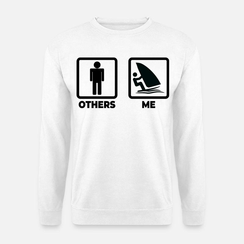 Windsurfer Schedule - Unisex Sweatshirt - white