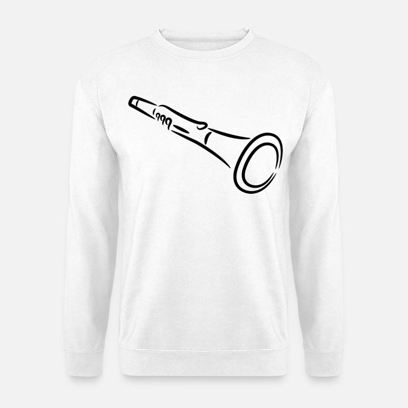Klarinette - Unisex Pullover - Weiß