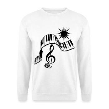 Musical landscape - Unisex Sweatshirt - white - Front