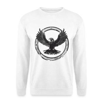 Strong eagle - Unisex Sweatshirt - white - Front